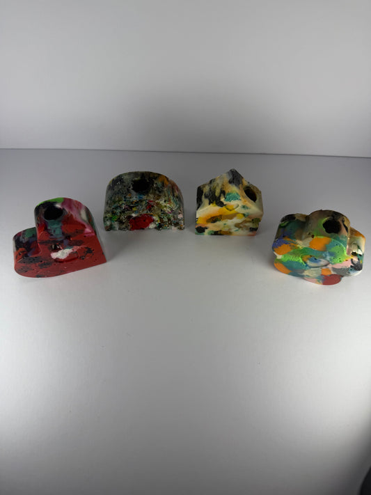 Set of 4 – House, Heart, Rainbow & Flower