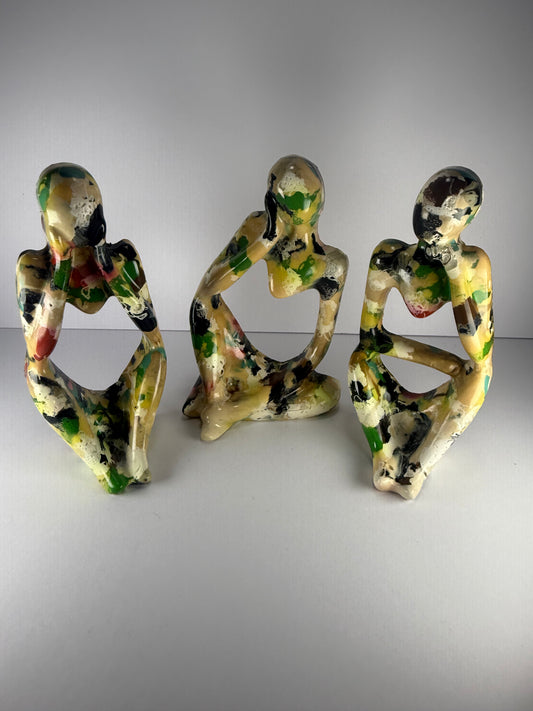 Set of 3 Thinking Figures