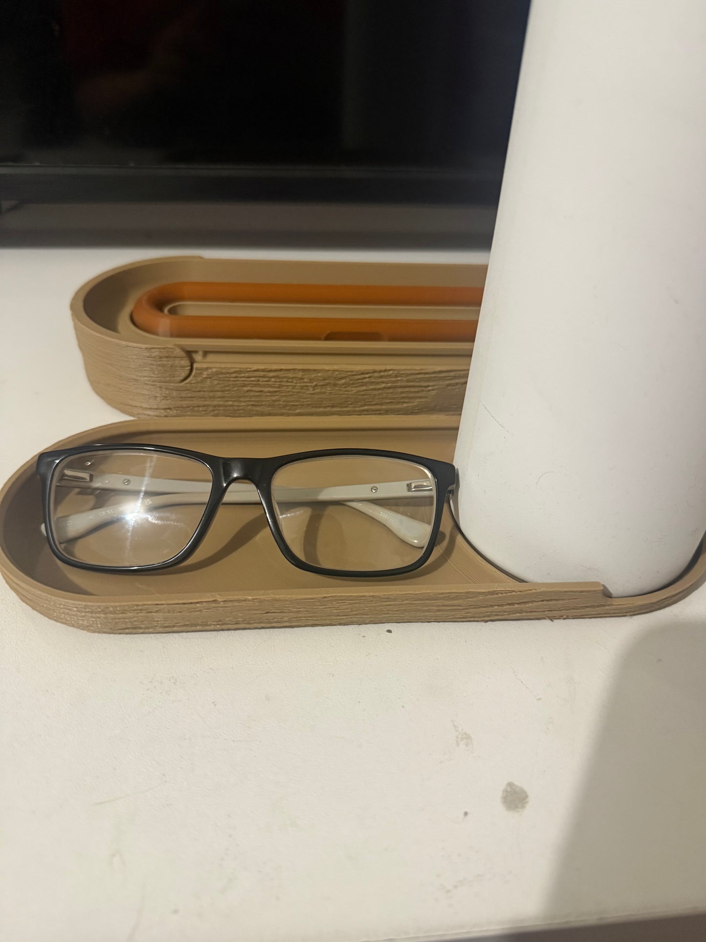 Wood Grained Desk Organiser