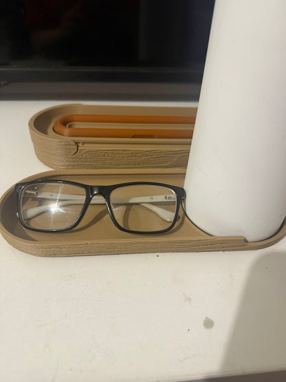 Wood Grained Desk Organiser