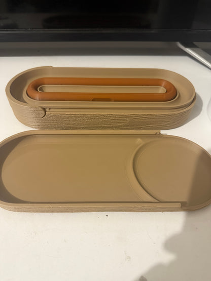 Wood Grained Desk Organiser