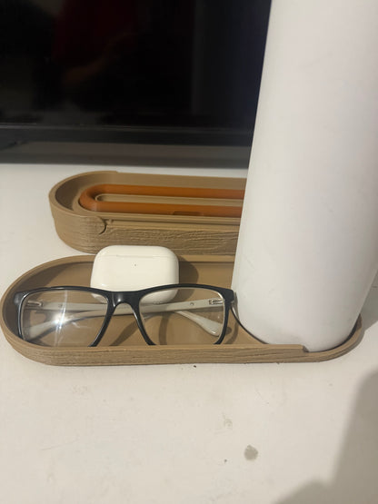 Wood Grained Desk Organiser