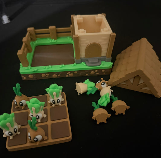 Mini Vegetable Tic Tac Toe