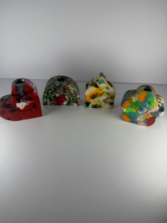 Set of 4 – House, Heart, Rainbow & Flower