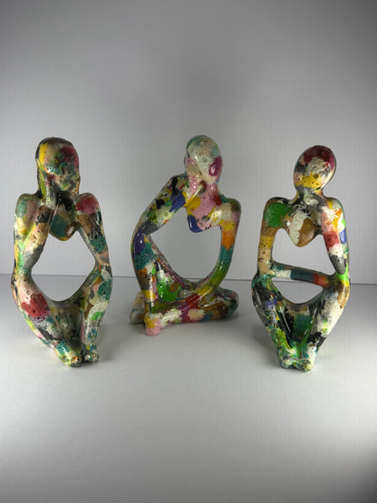 Set of 3 Thinking Figures