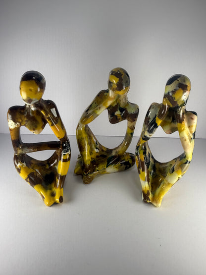 Set of 3 Thinking Figures