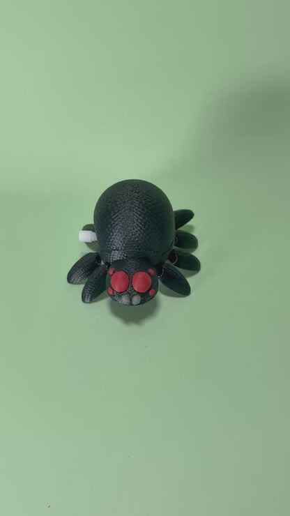 Mechanical Wind-Up Walking Spider – 3D Printed
